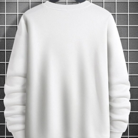White Mens Sweater - Picture 2 of 4